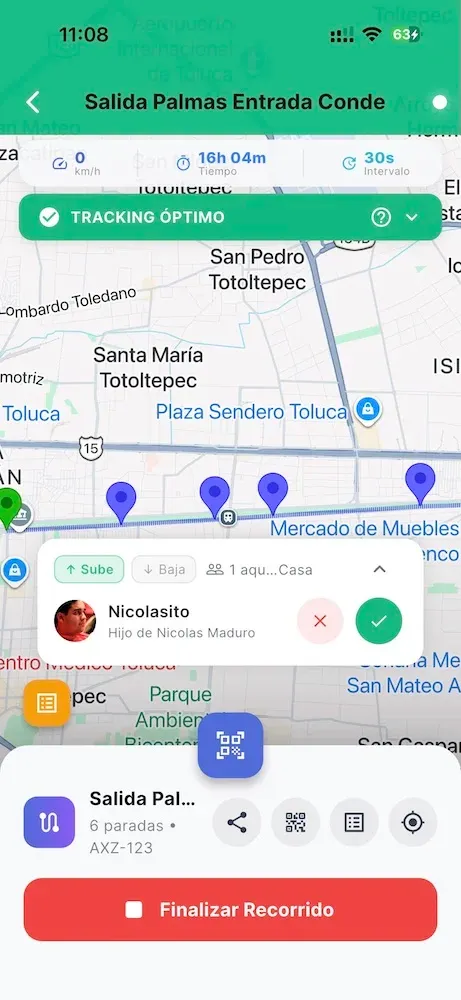 Tracking GPS en tiempo real